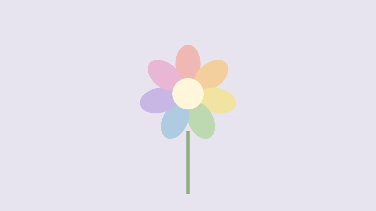 7枚の花びらの花