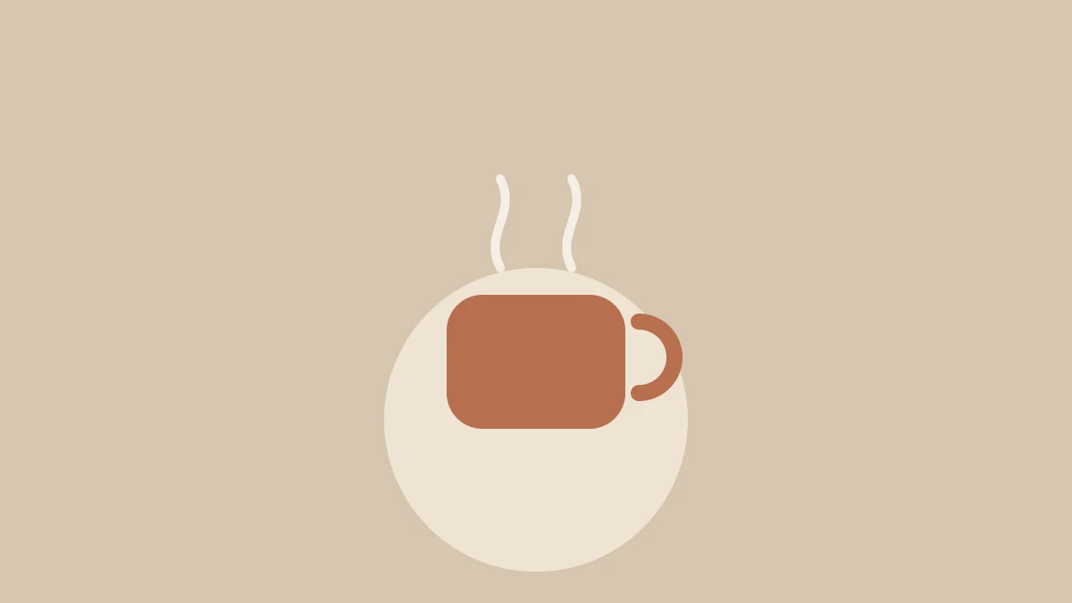 湯気の立つお茶のカップ