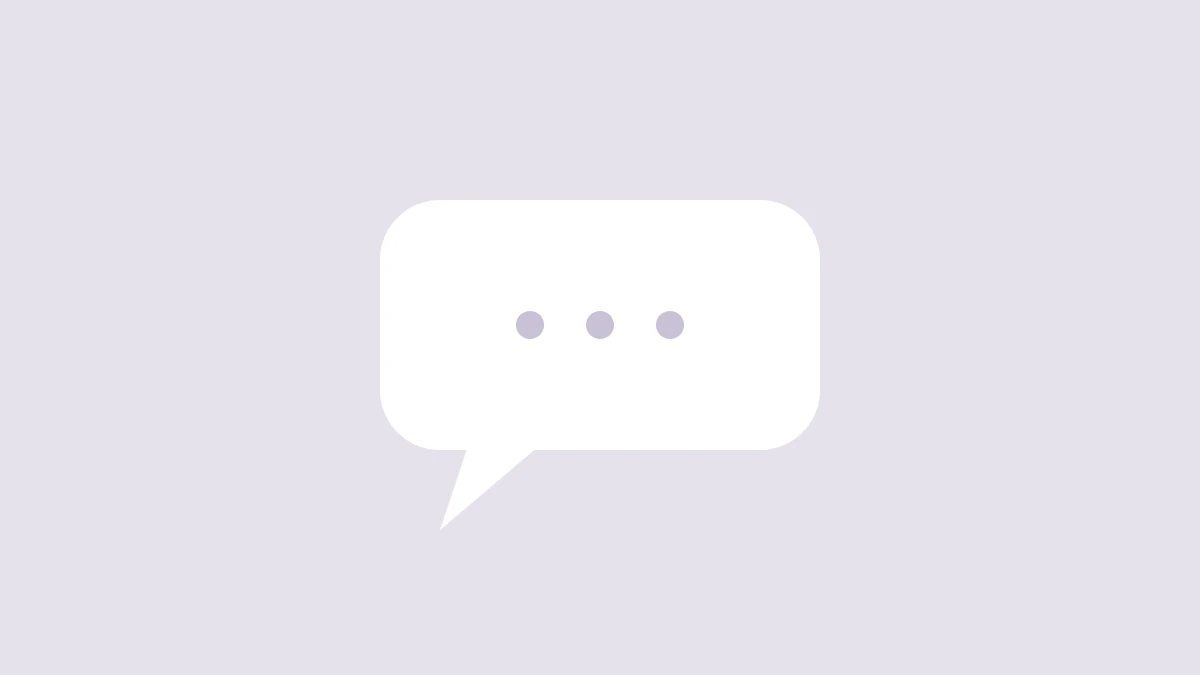 言葉の入っていない吹き出し